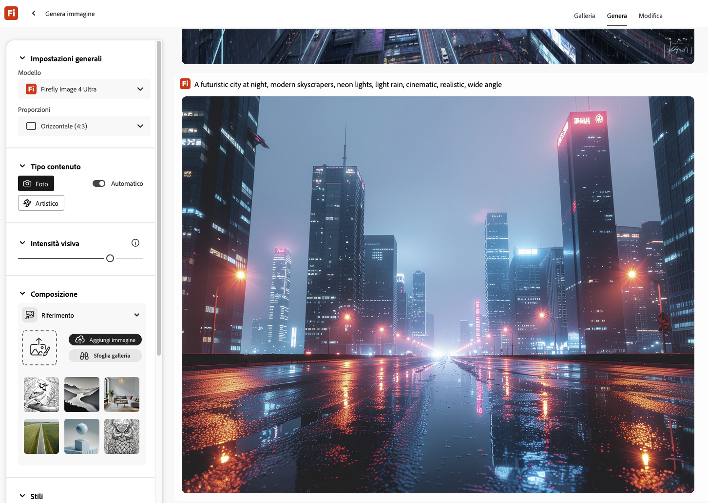 Firefly result screenshot